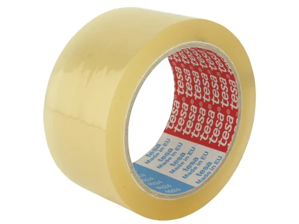 Pakketape tesa® 4024 PP 50 mm x 66m transparent - (6 ruller/pakke)