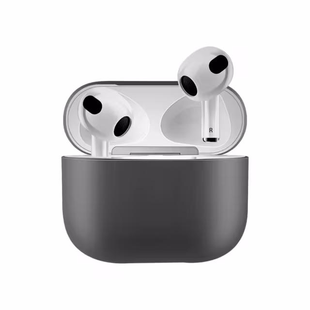 Silikonskall for Airpods 3, Mørkegrå