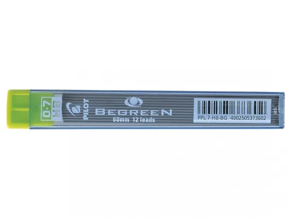 Blyantstifter Pilot Begreen, 0,7 mm, HB, grafit, pakke med 12 stk