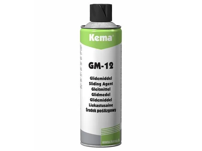 KEMA Glidemiddel GM-12 500ml spray til PVC rør, kabler, gummilister friktionsnedsættende