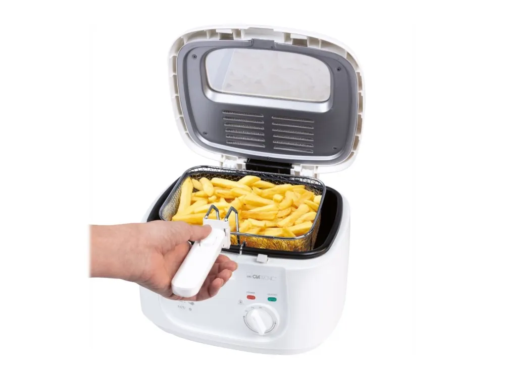 Clatronic FR 3771 - Dypsteker - 2.5 liter - 1.8 kW - hvit