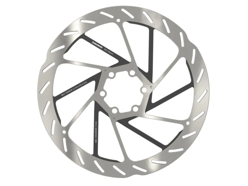 SRAM HS2 Rotor, Sykkelrotor, Sort, Stål