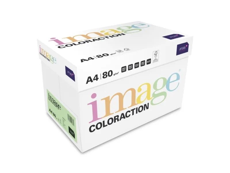 Image, Coloraction, Venezia/Mid Orange Kopipapir, træfri ECF, 80g/m2, 210mm x 297mm, A4, Smal bane,