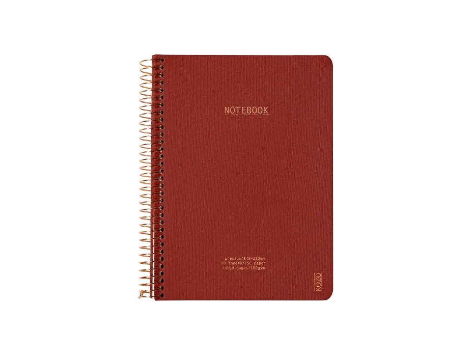 Notesbog, KOZO Premium, A5, 148x210mm - (6 stk.)