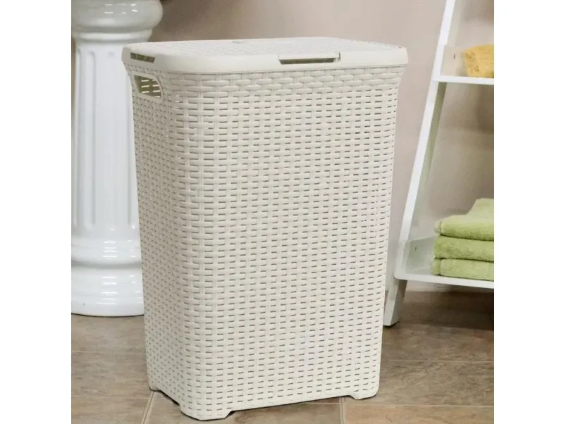Curver Style 3253920707000, 60 l, firkant, Rattan (vifte), Hvit, Hvit, 448 mm