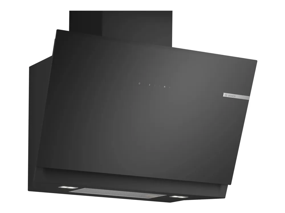 Bosch Serie | 6 DWK81AN60 - Panser - skorsteinvinklet - bredde: 79 cm - dybde: 43.3 cm - ekstraksjon og resirkulasjon (-) - svart