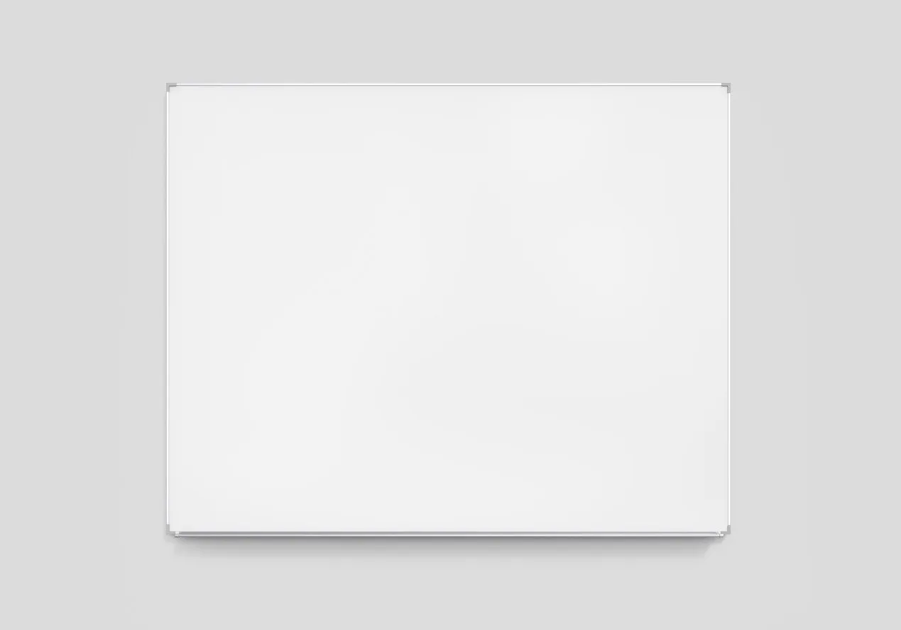 Lintex Boarder - Whiteboard - veggmonterbar - 1205 x 1205 mm - keramikkstål - magnetisk - anodisert aluminiumsramme med grå hjørner