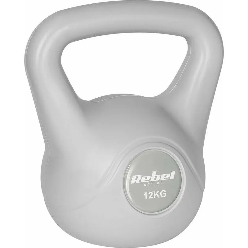 Kettlebell bitumiczny 12 kg pilka REBEL ACTIVE