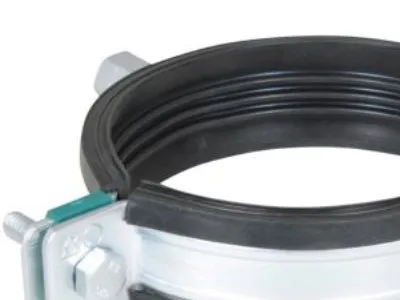 Walraven HD1501 rørb. 15-19mm - BUP Svær 2-skrue rørbøjle med EPDM og M8/10 gevind