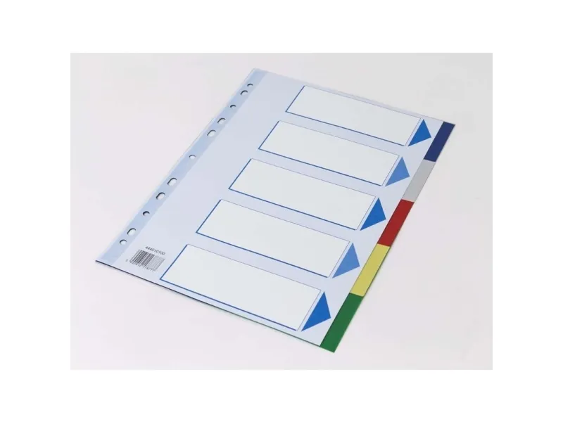 Faneblad, Q-Line, A4,210x297mm assorteret æske a 25 sæt - (25 stk.)