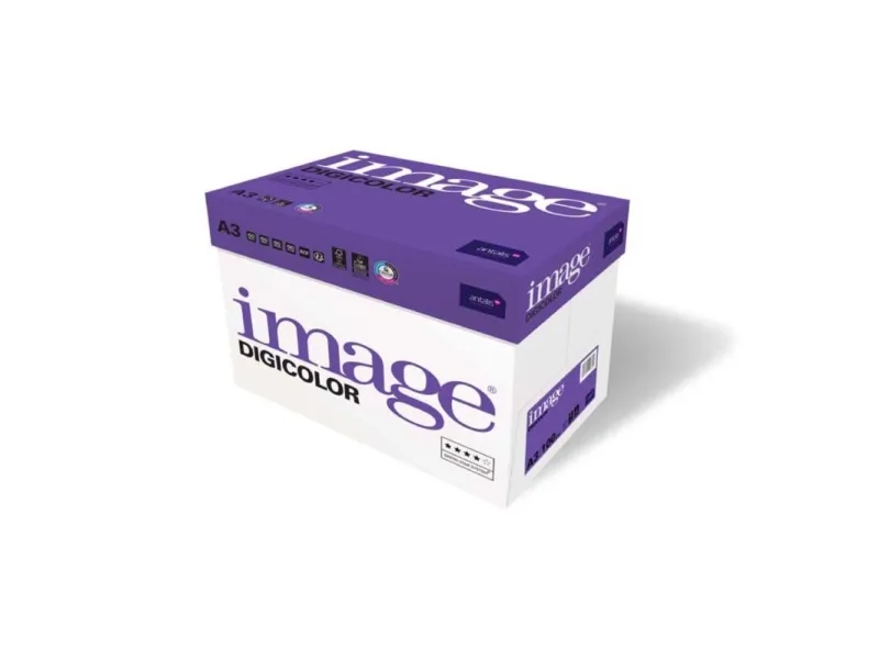 Image, Digicolor, hvid, Kopipapir træfri ECF, 100g/m2, 420mm x 297mm, A3 Bred bane, pakke a 500 ark,