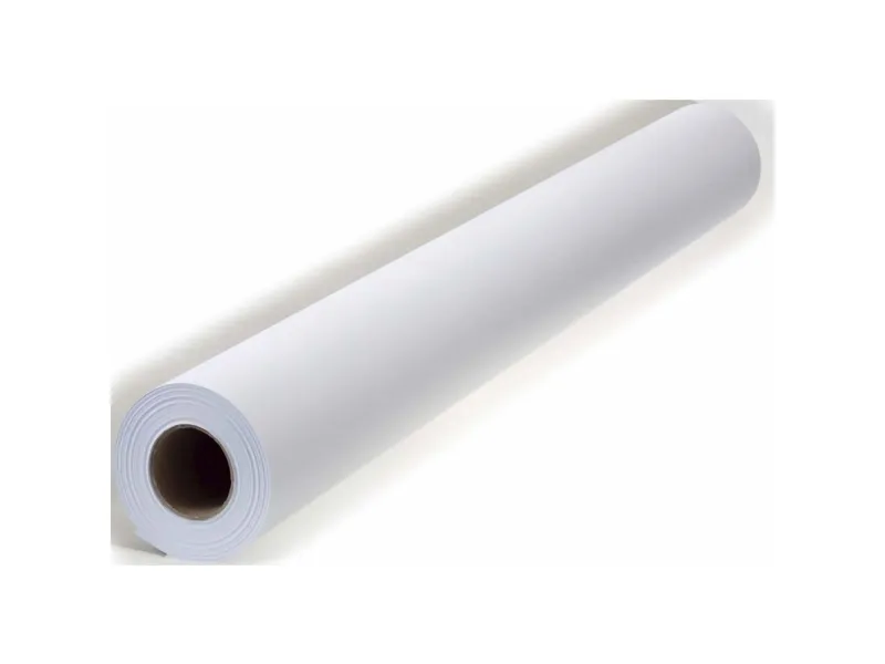 PPC-paper, kopipapir i rulle, Matt Ubestrøget, white, 80g/m2 620mm x 175.00m, A1 Kerne diameter: 76m - (2 stk.)