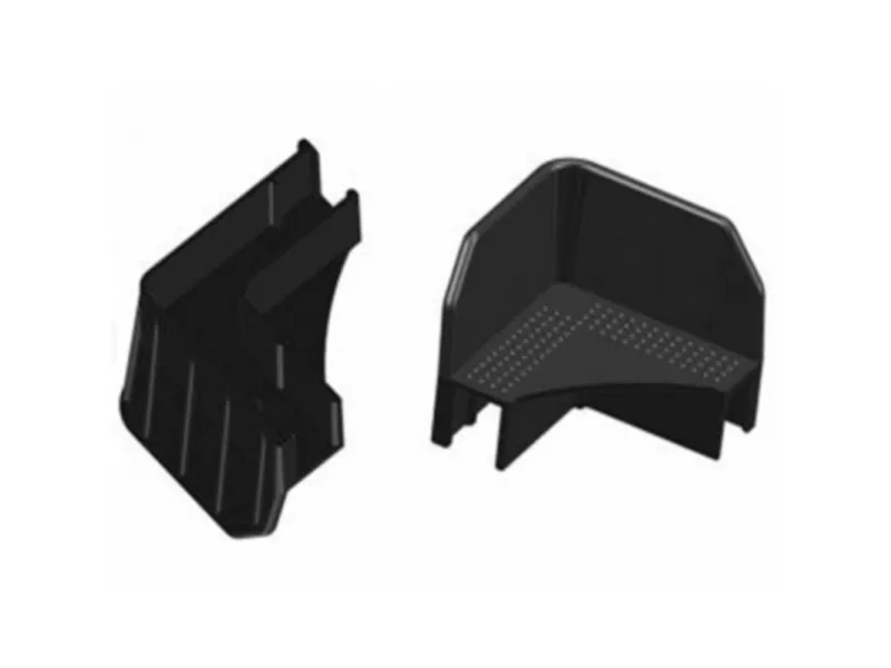 Kant og Hjørnebeskyttelse, V-profil 3.140 mm, 108 x 72 mm, længde: 108 mm LD-PE, sort Stabelhjørne t