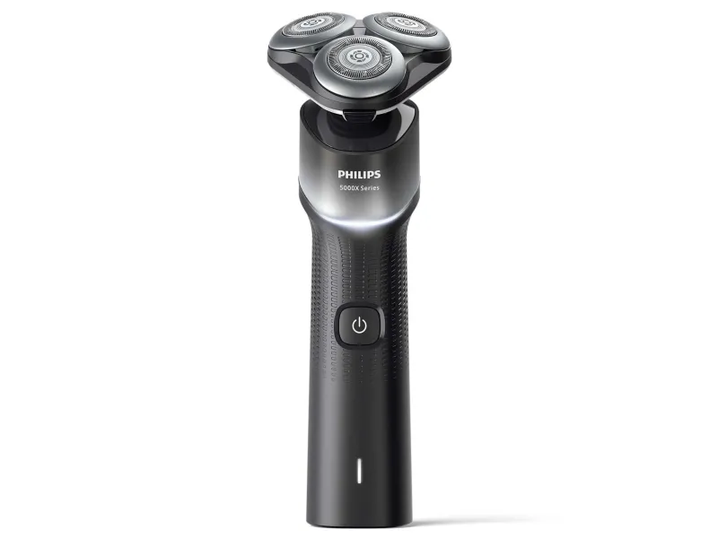 Philips X5004/00, Rotasjonsbarbermaskin, Blå, PowerCut, Skift ut hvert 2. år med SH30, 2 år, Batteri