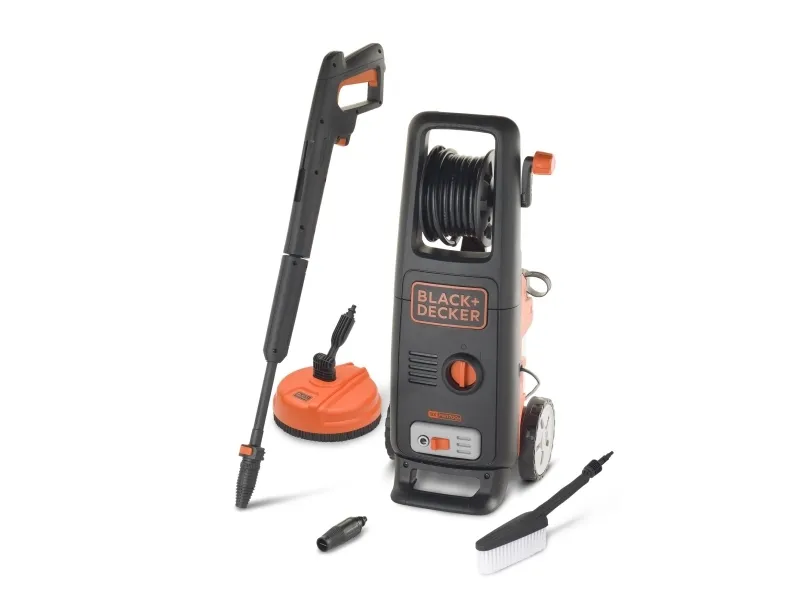 Black & Decker BXPW1700PE, Rett opp, Elektrisk, 6 m, Høyt trykk, Svart, Oransje, 420 l/t