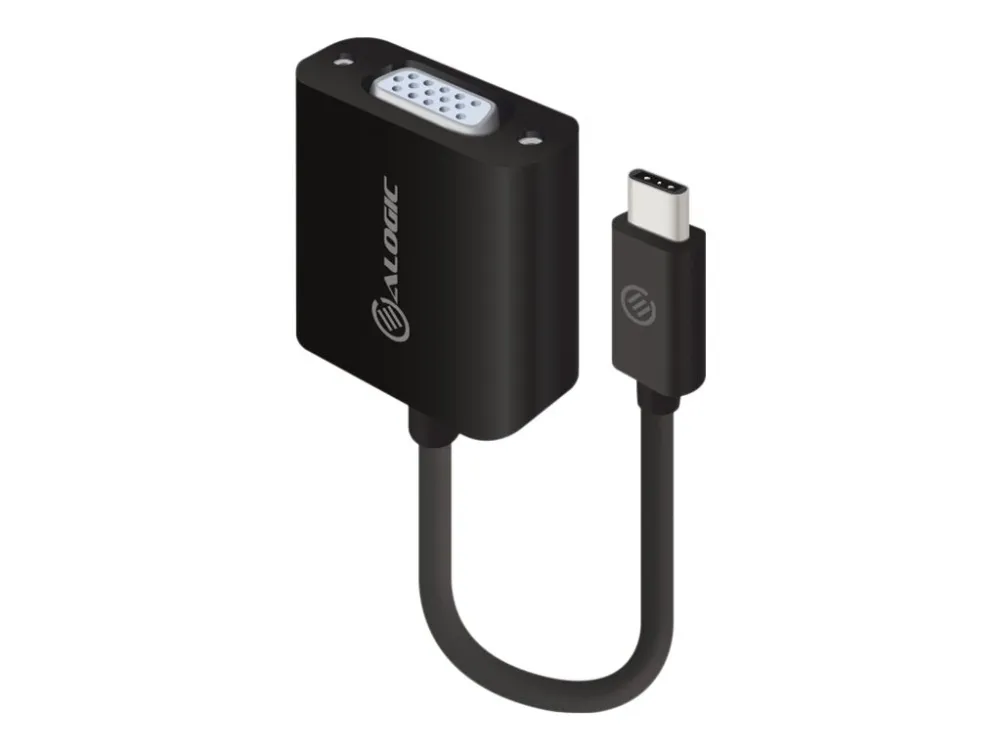 ALOGIC - Ekstern videoadapter - USB-C - VGA - svart