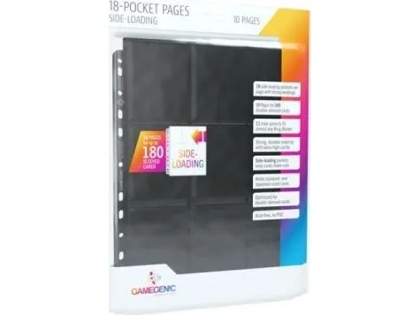 GameGenic Sideload 18-Pocket Pages Black (10)