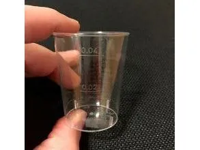 Plastglas snapsglas 2 cl / 4 cl H:52 mm PS klar - (50 stk.)