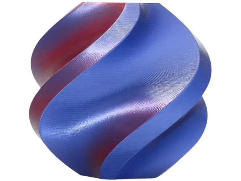 BambuLab filament PLA Silk Dual Color 1,75 mm 1 kg (inkl. gjenbrukbar spole) Midnight Blaze