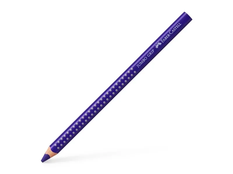 Fargeblyant, Faber-Castell Grip, JUMBO, blåfiolett, trekantet - (12 stk.)