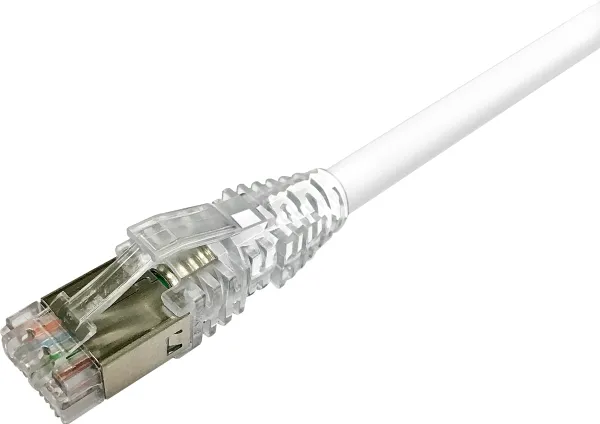 Patchkabel Cat.6A STP 0,75m hf hvid