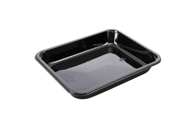 Bakke 1-rum 2227-1E 1035 ml 227x178x35 mm HICPET Sort,368 stk/krt