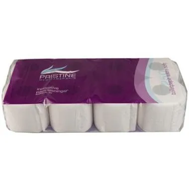Toiletpapir Pristine Extra Soft 3-lags nyfiber 33.75 meter, 9 pk x 8 rl/krt - (sæk á 72 ruller)