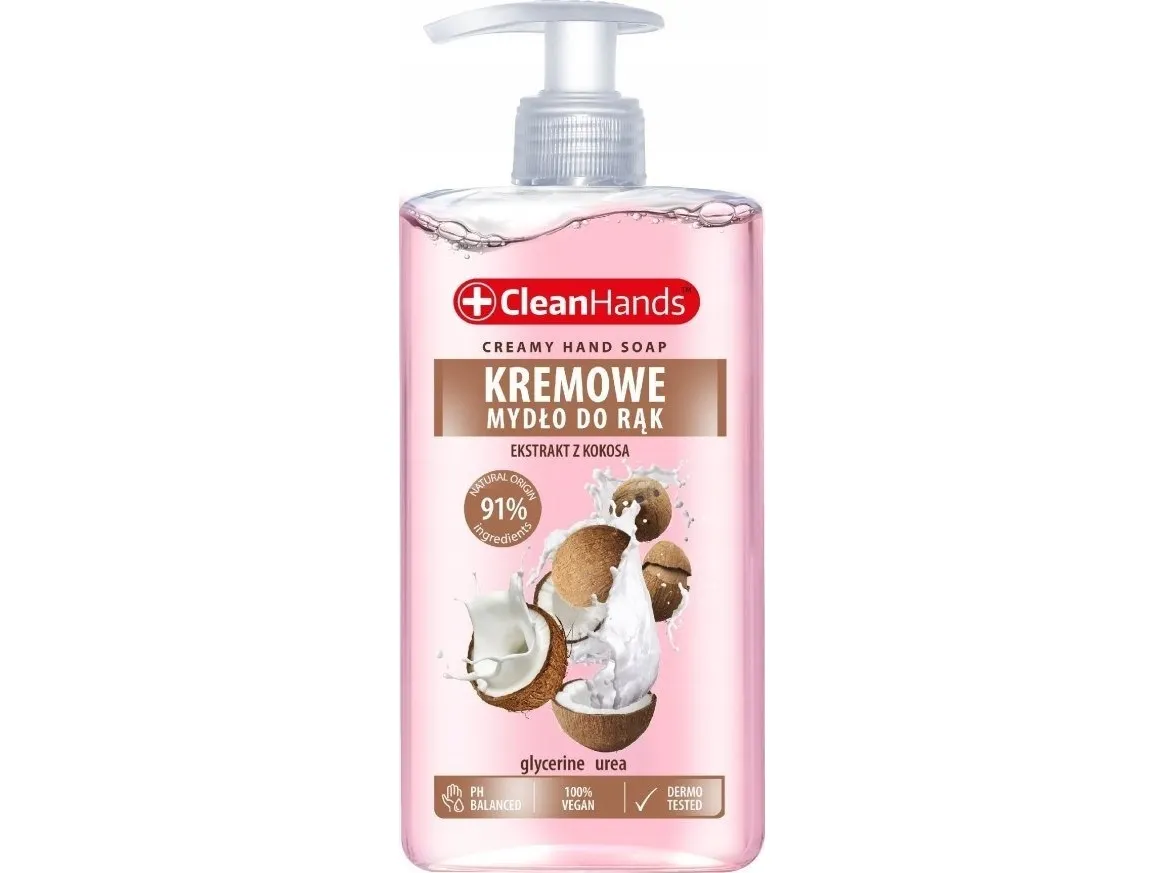 Chemistry CLEAN HANDS kremaktig flytende såpe, kokos, 300 ml