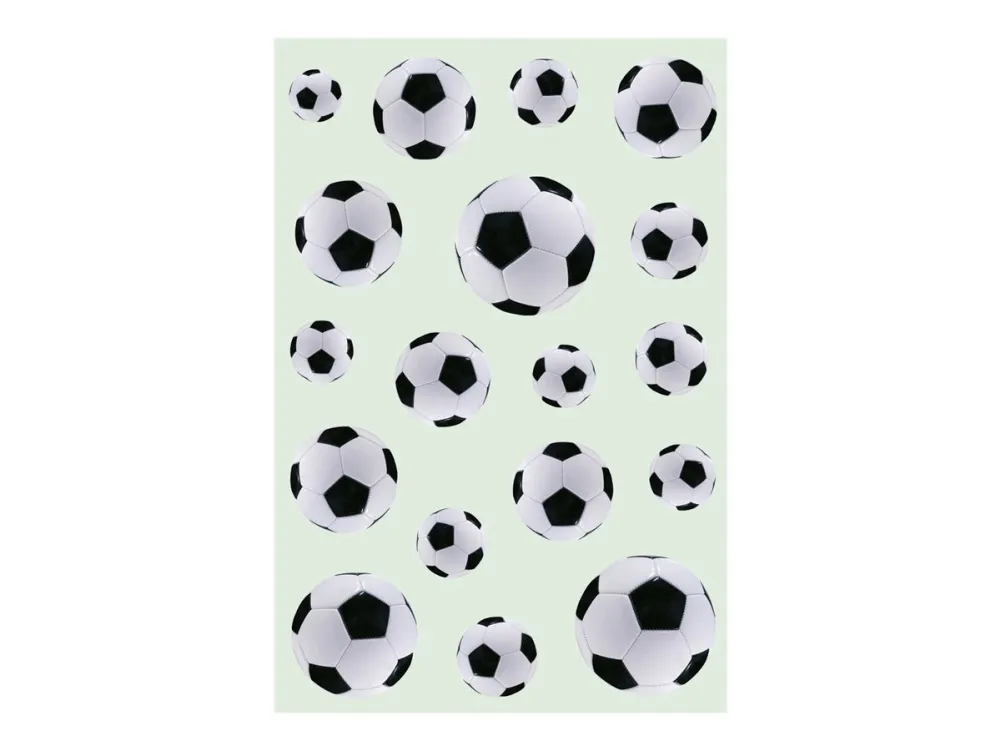 HERMA DECOR - Dekorasjonsklister - 54 deler - fotball - 3 ark - permanent - papir