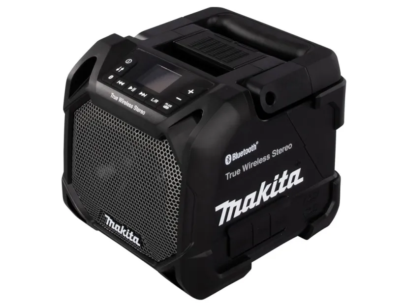 Makita DMR203B batteridrevet bluetooth radio 12V MAX–18V, LCD, svart, true wireless stereo