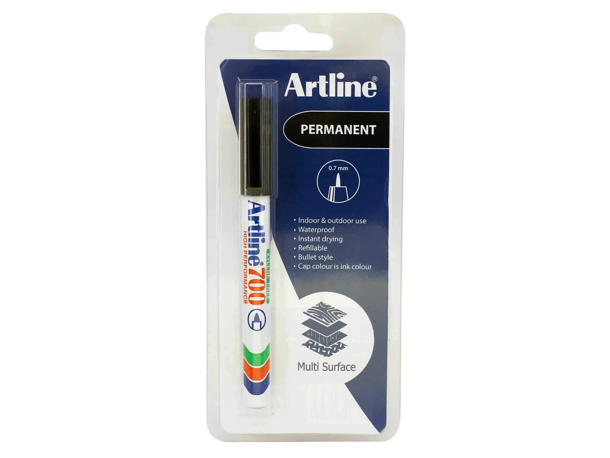 Marker Artline 700 sort 1 blister