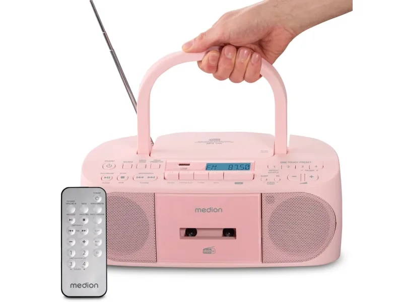 MEDION 50079336, Personlig, Digitalt, DAB+, FM, PLL, 6 W, LCD, 10 m