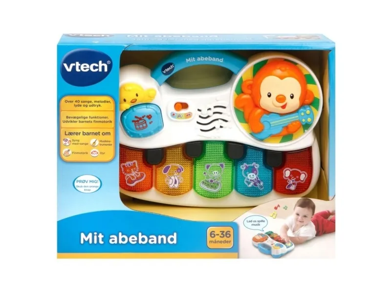 Vtech Baby med abebånd DK