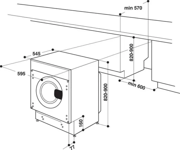Whirlpool BI WMWG 71483E EU N, frontlast, 7 kg, B, 72 dB, 1351 rpm, D