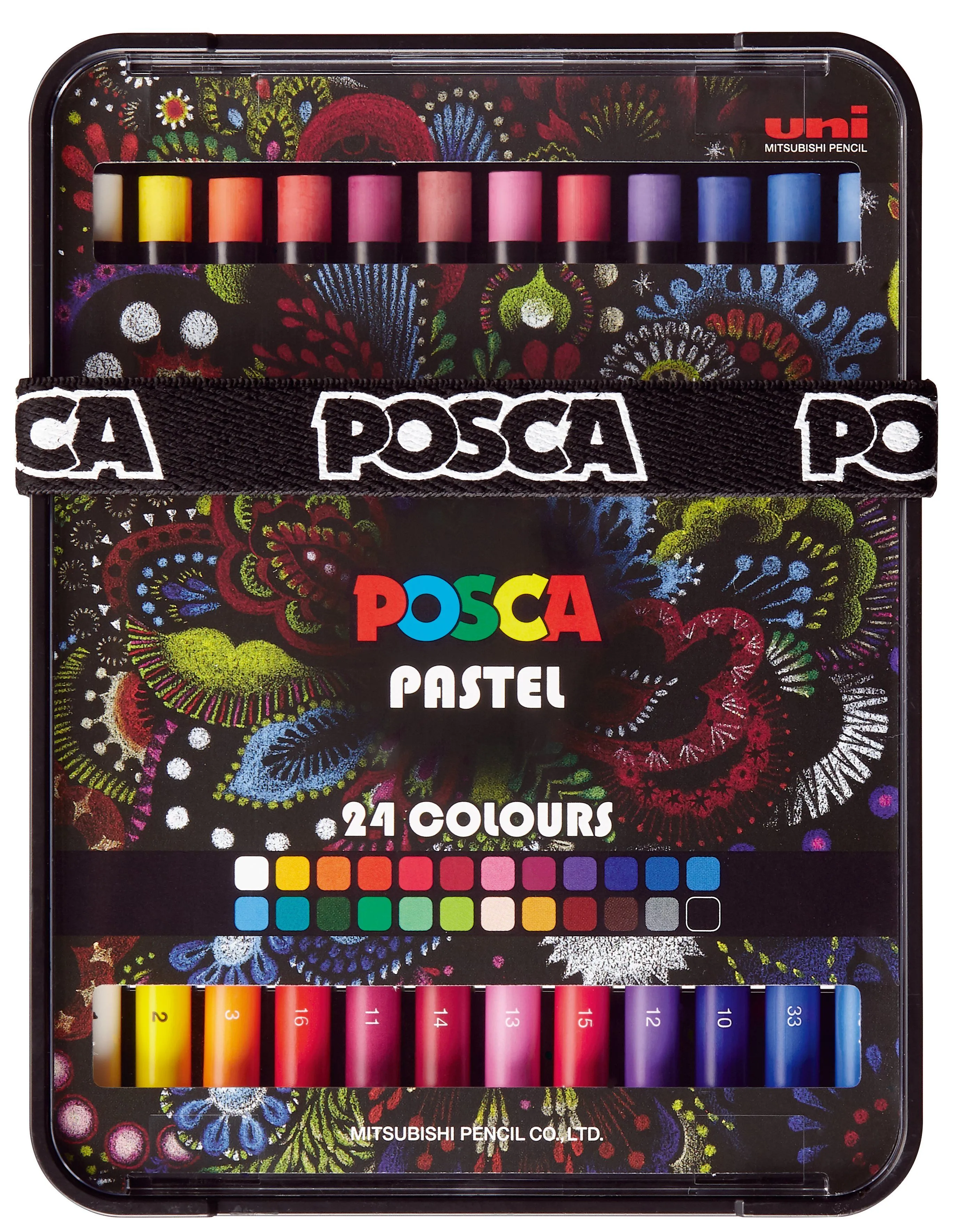 POSCA Pastel kridt, 24 ass. Farver