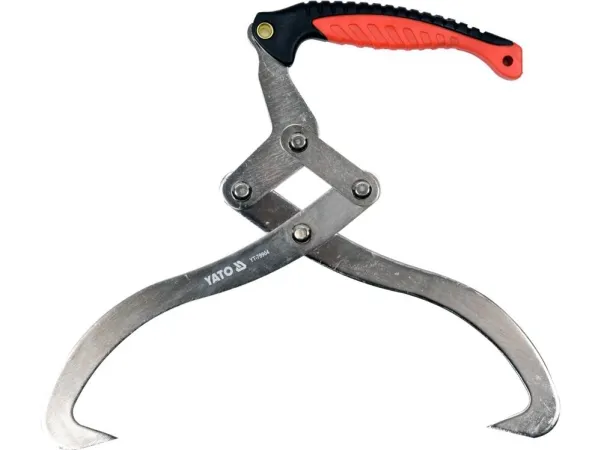 Yato YT-79904, Log tongs, Kull stål, Polyvinylklorid (PVC), Rød, Sort, Rustfritt stål, 300 mm, 450 mm