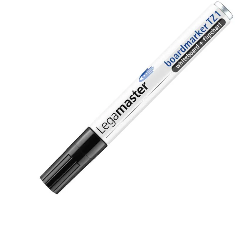 Whiteboardtusj Legamaster TZ1, rund, svart - (10 stk./pakning)