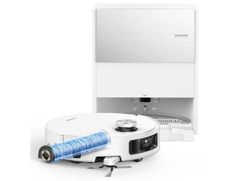 Dreame Aqua 10 Roller White, Uten pose, Hvit, Rund, Støv pose, 3 hjul, 0,22 l