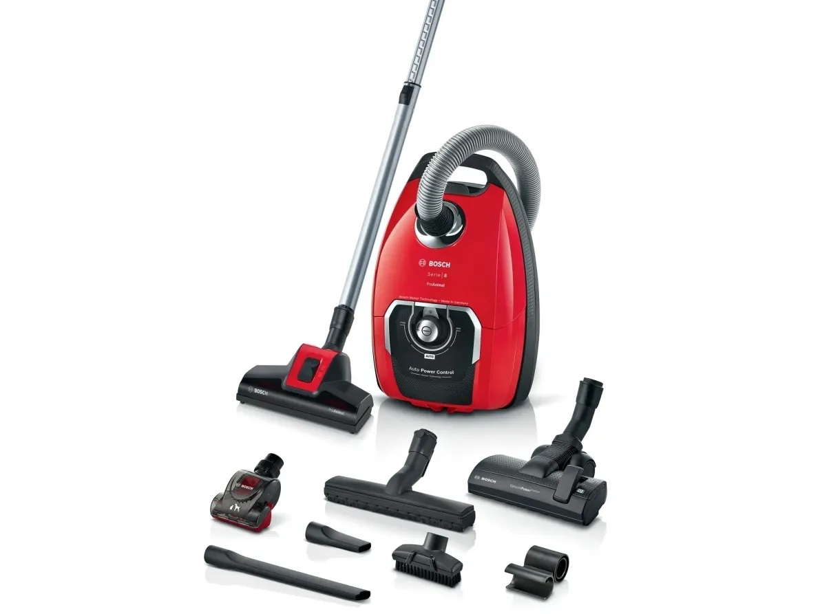 Bosch Serie 8 BGB8PET3A, 890 W, Tørr, Støv pose, 5 l, HEPA, Filtrering