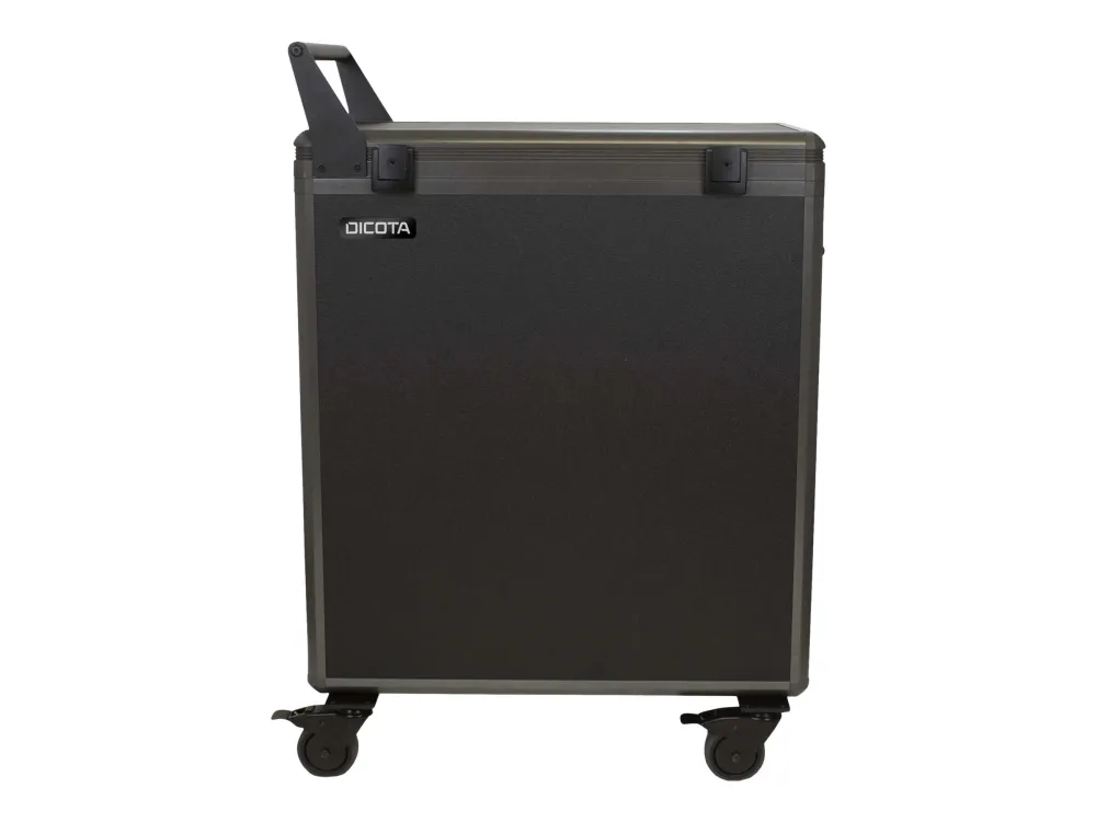 DICOTA - Vogn (kun lading) - robust - for 20 nettbrett / notebook-er - låsbar - aluminium (deksel) - sølv - utgang: AC 230 V