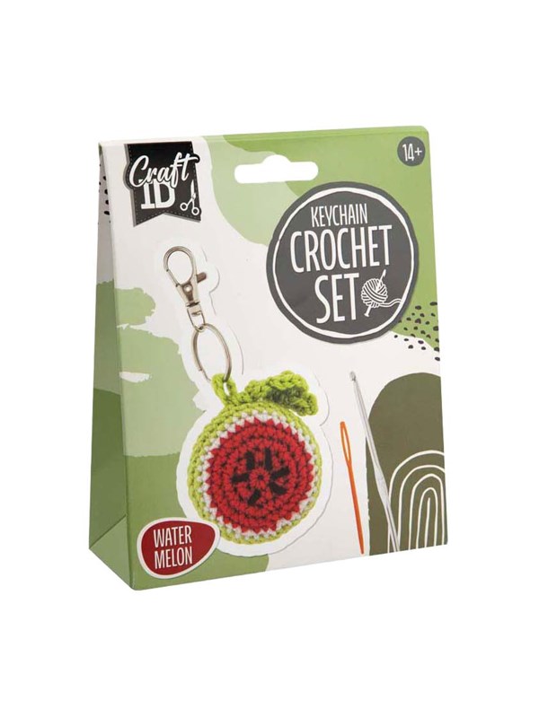 Creative Craft Group Crochet Kit Keyring Watermelon - incl. Needle and Thread