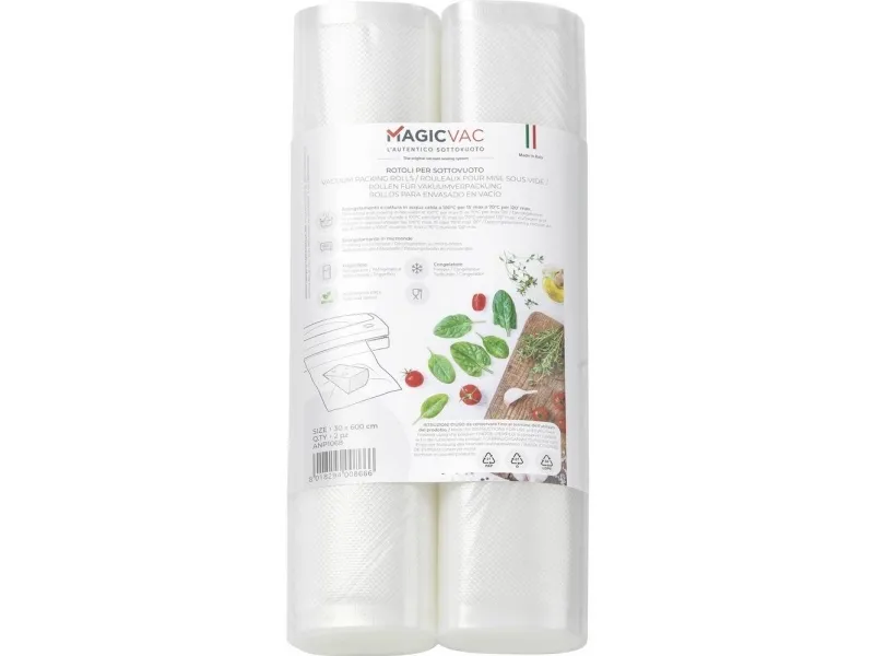 Magic Vac ANP1068, Vakuumforseglingsrull, Preget, 0,25 timer, 2 stykker, 6 m, 30 cm