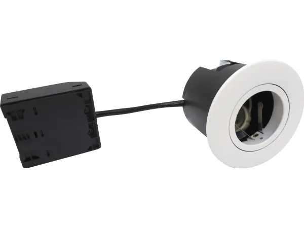 NORDTRONIC Quick Install G2, GU10, rund, mat hvid, inden- og udendørs brug