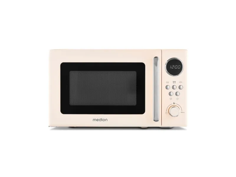 MEDION MD 15000, Benkeplate, Solo mikrobølge ovn, 20 l, 800 W, Innebygd skjerm, Knapper, Rotasjon
