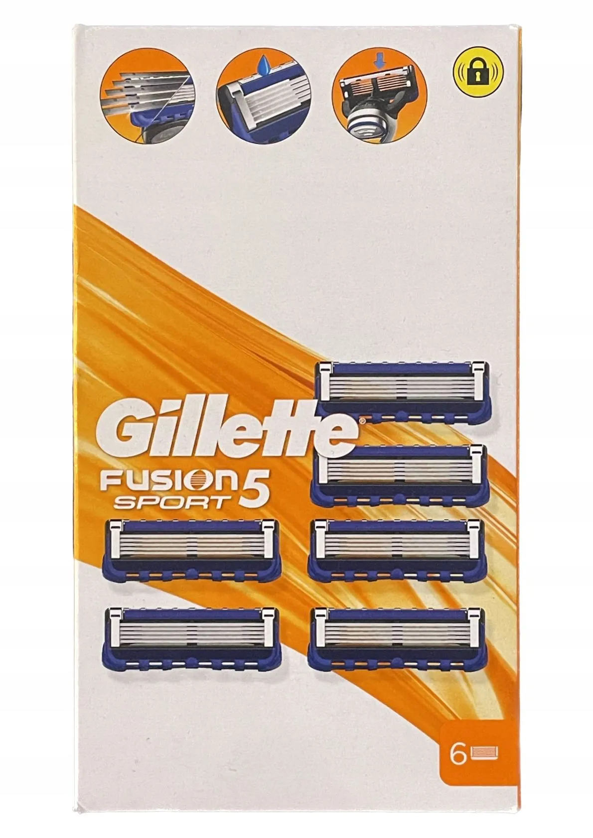 Gillette Fusion 5 Sport barberblad - 6 stk.