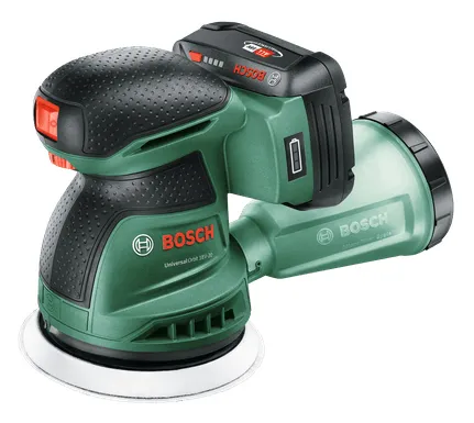 Bosch UniversalOrbit 18V-20, Excentersliper, svart, grønn, 10000 OPM, 23000 OPM, 1 mm, 5,5 m/s²
