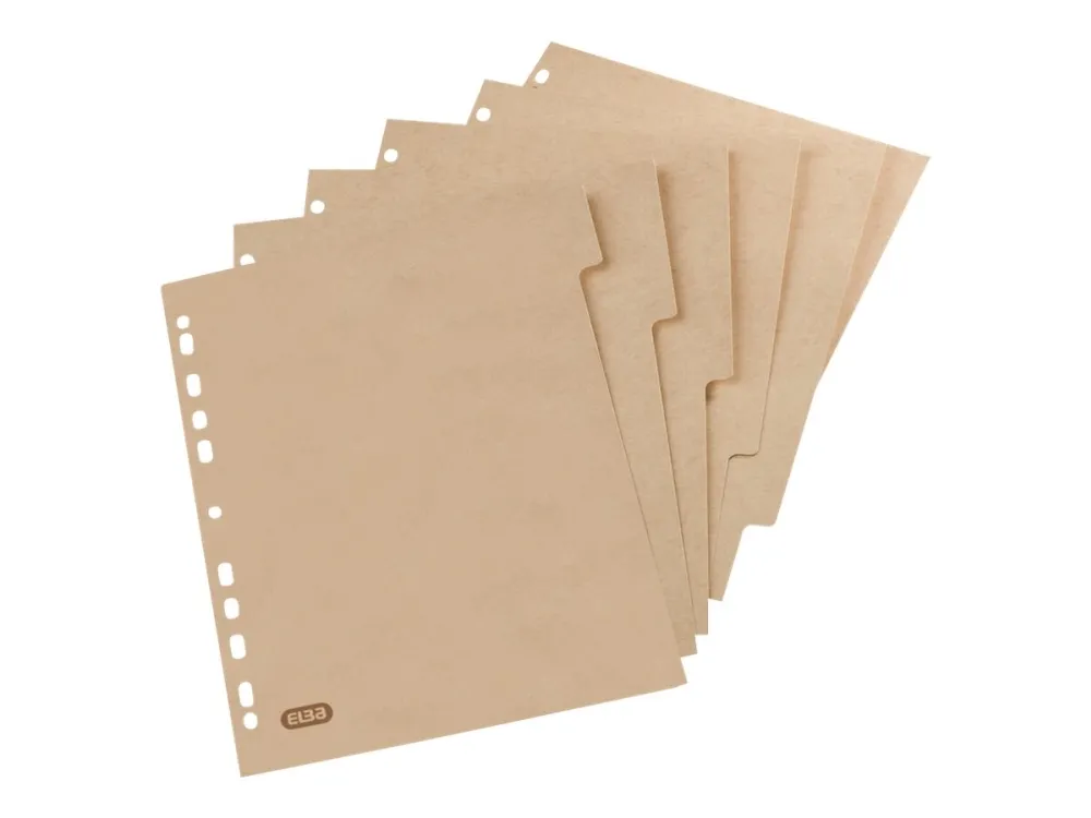 ELBA Touareg - Inndeler - 6 deler - for A4 (210 x 297 mm) - med fliker - naturtre