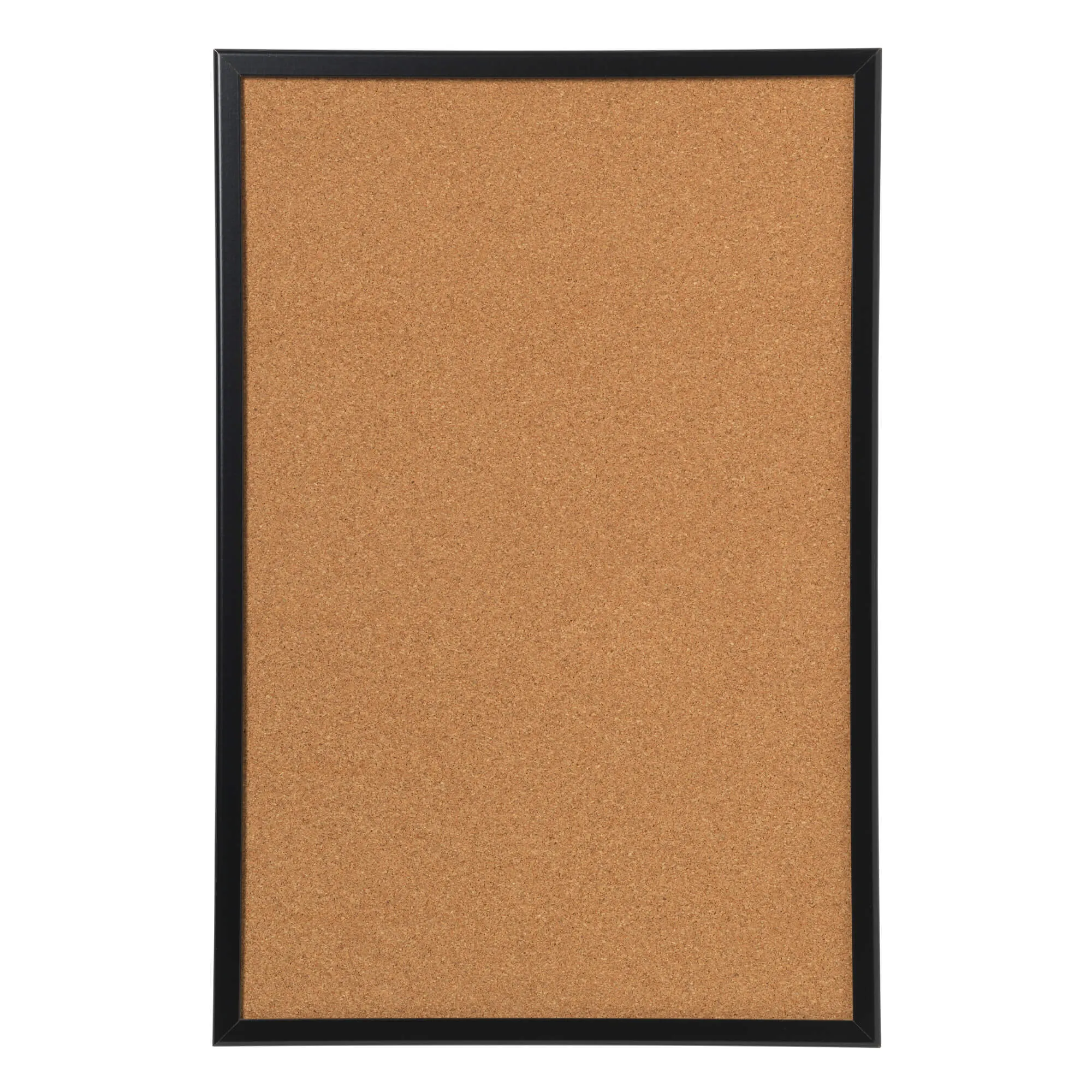Opslagstavle kork med sort ramme 60x40 cm