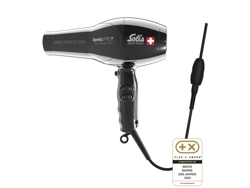 Hårføner Solis Swiss Perfection 360 ionic Pro sort