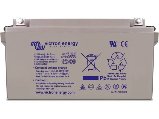 Victron Energy dypsyklus blybatteri 12 V 60 Ah Blyfiber (B x H x D) 138 x 229 x 227 mm Syklusstabil